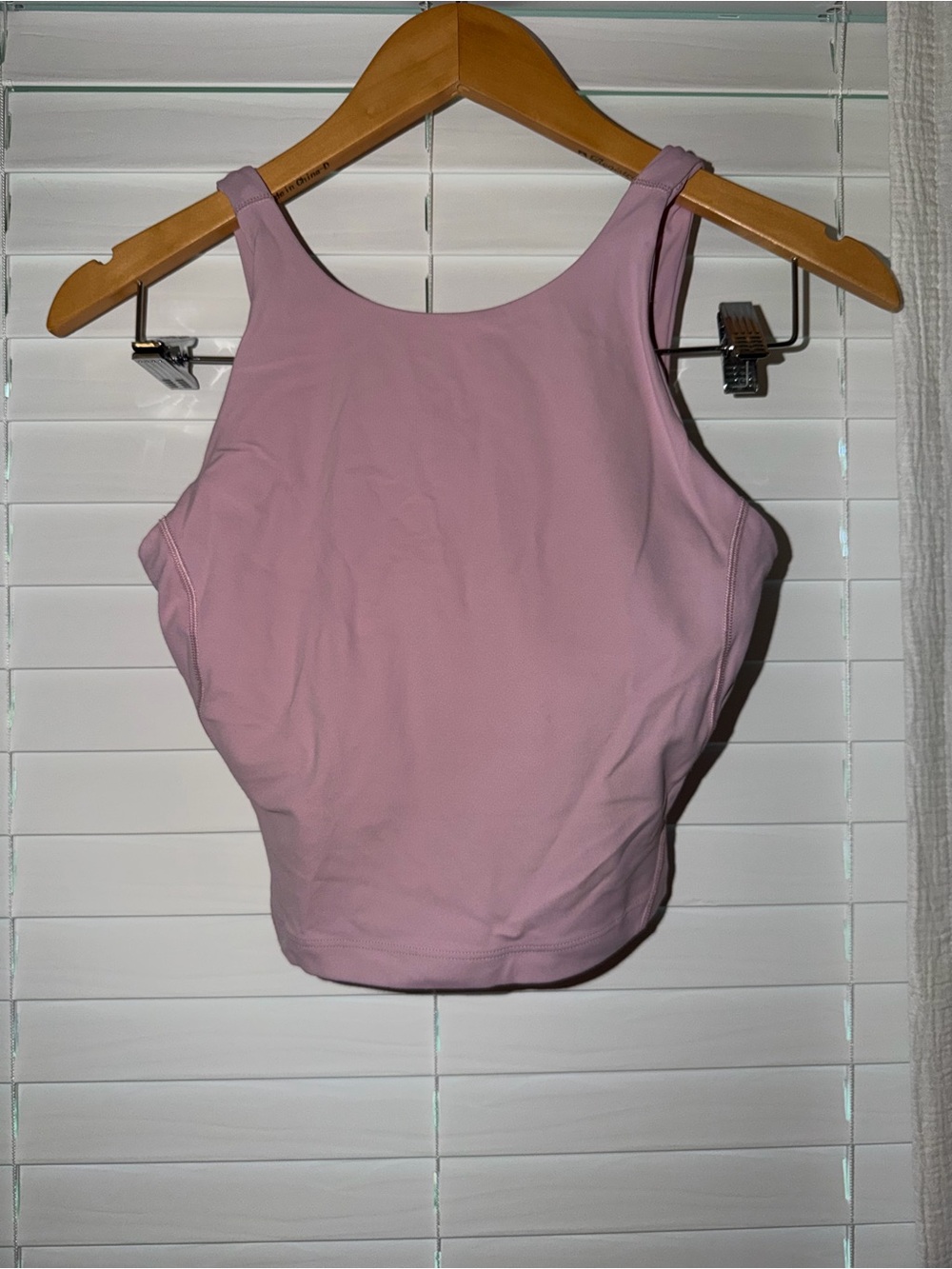 lululemon athletica Dusty Pink Cropped Athletic Tank